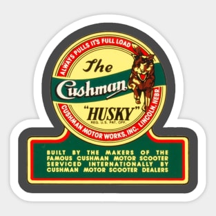 Cushman Lovers "Husky" Sticker